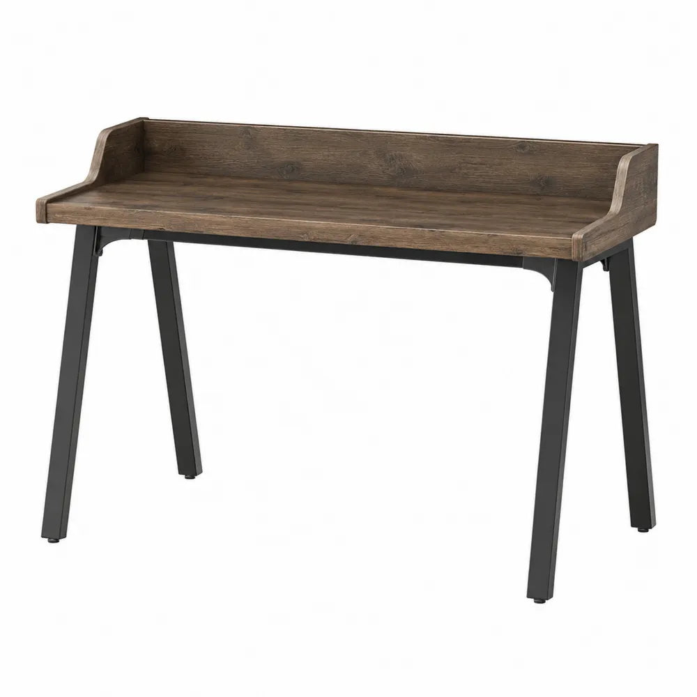 Escritorio de Madera y Metal Marrón 115x55x75 cm